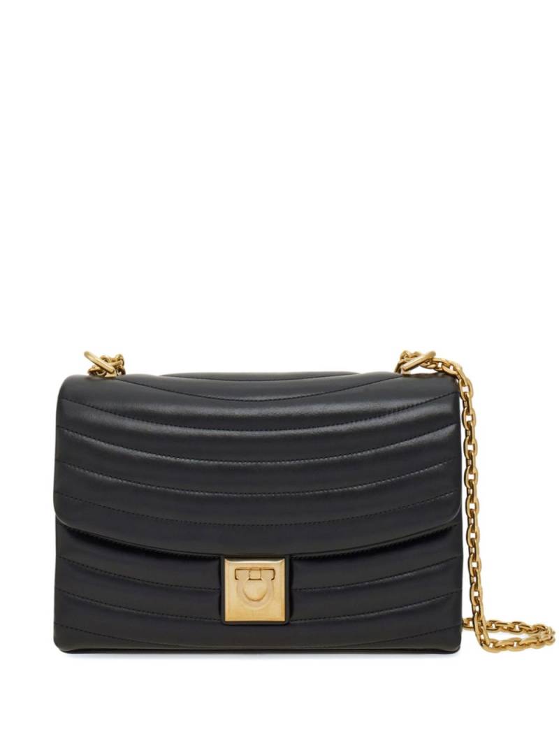 Ferragamo medium Quilted shoulder bag - Black von Ferragamo