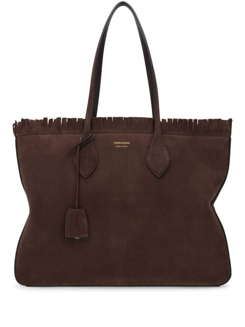 Ferragamo medium suede tote bag - Brown von Ferragamo