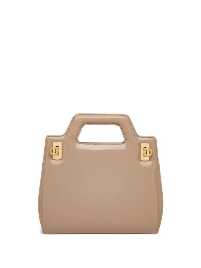 Ferragamo mini Wanda leather tote bag - Neutrals von Ferragamo