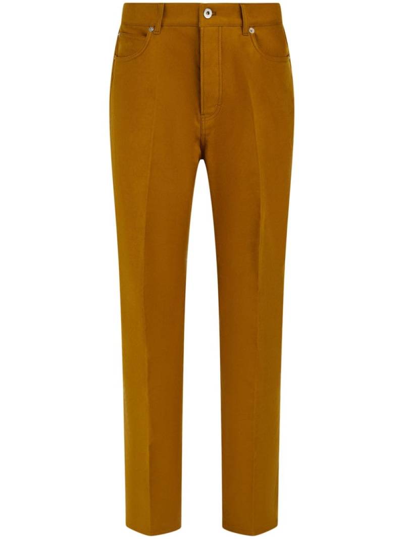 Ferragamo moleskin trousers - Brown von Ferragamo