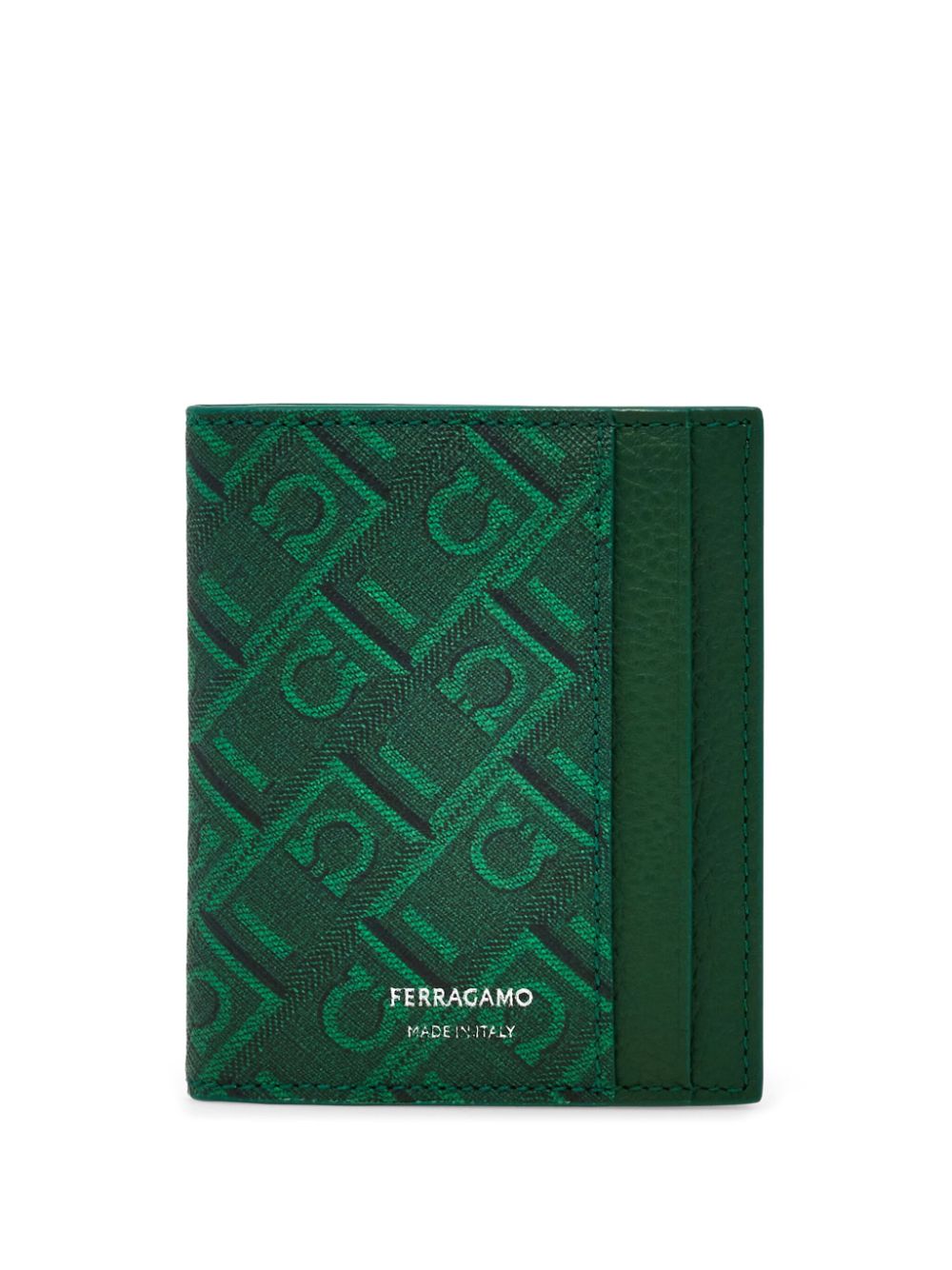 Ferragamo monogram card holder - Green von Ferragamo