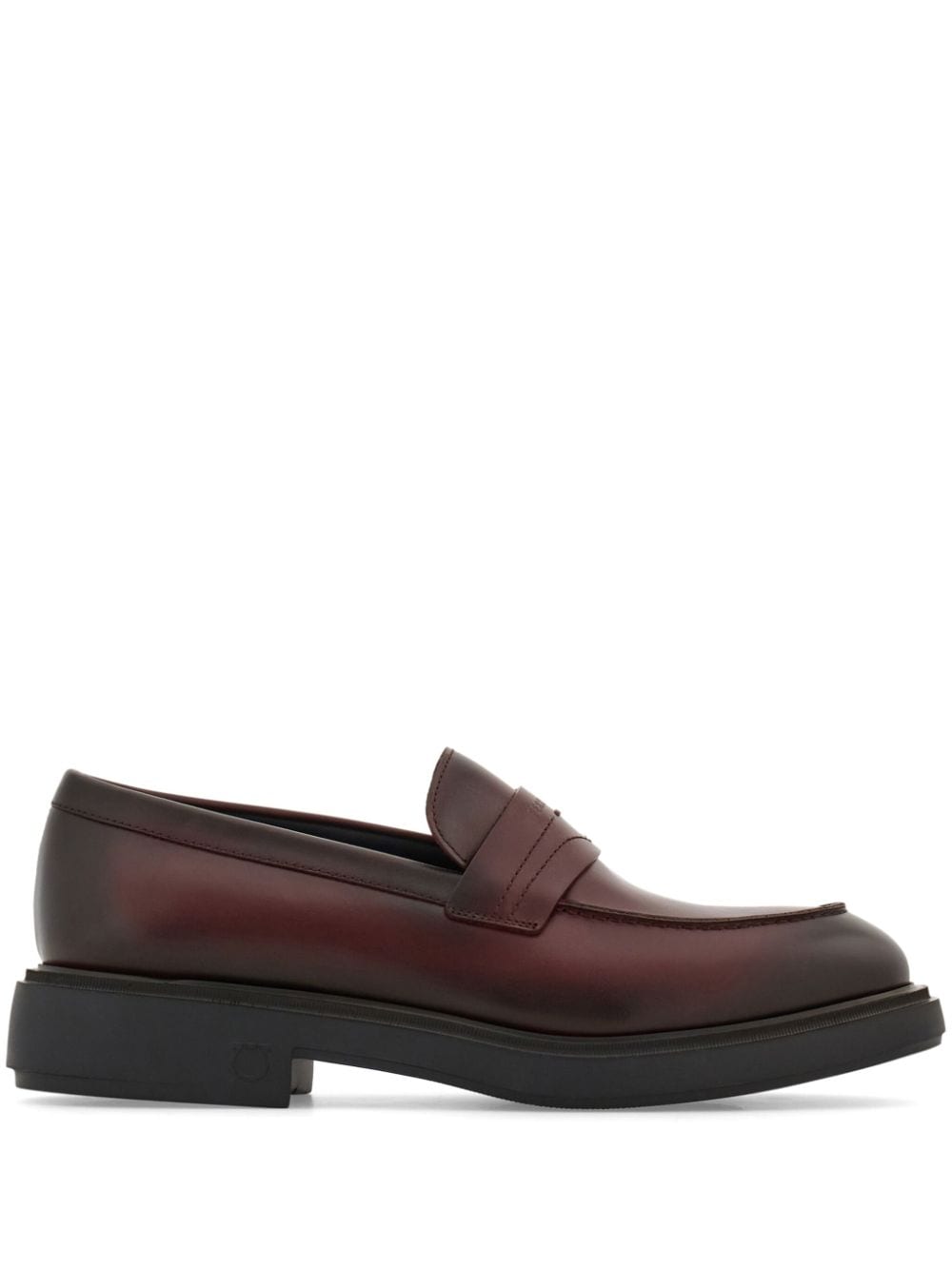 Ferragamo penny-slot leather loafers - Red von Ferragamo