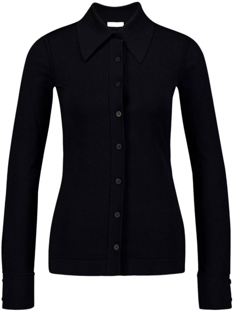 Ferragamo pointed-collar cardigan - Black von Ferragamo