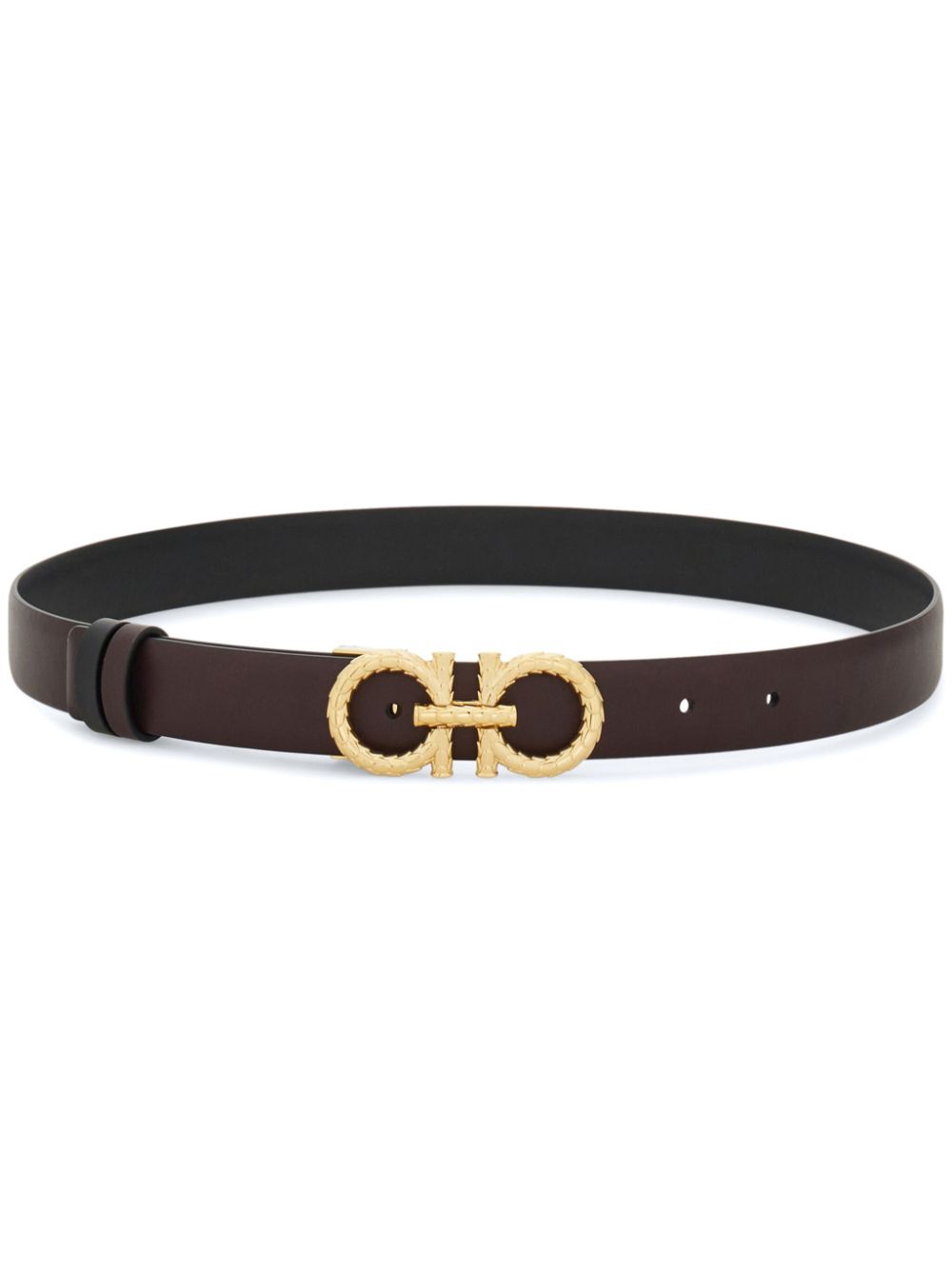 Ferragamo reversible Gancini-buckle belt - Black von Ferragamo