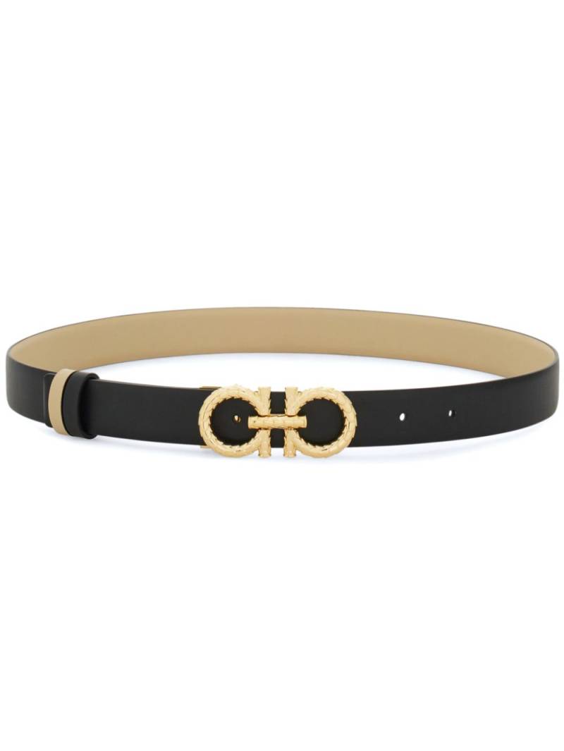 Ferragamo reversible Gancini-buckle belt - Black von Ferragamo