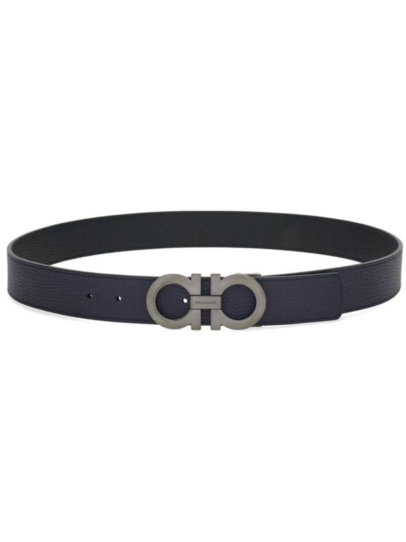 Ferragamo reversible Gancini leather belt - Blue von Ferragamo