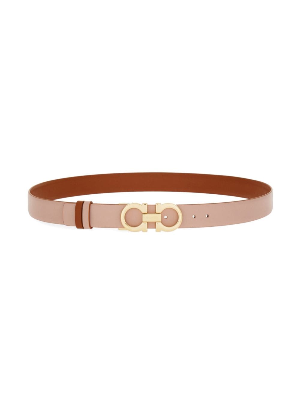 Ferragamo reversible Gancini leather belt - Pink von Ferragamo