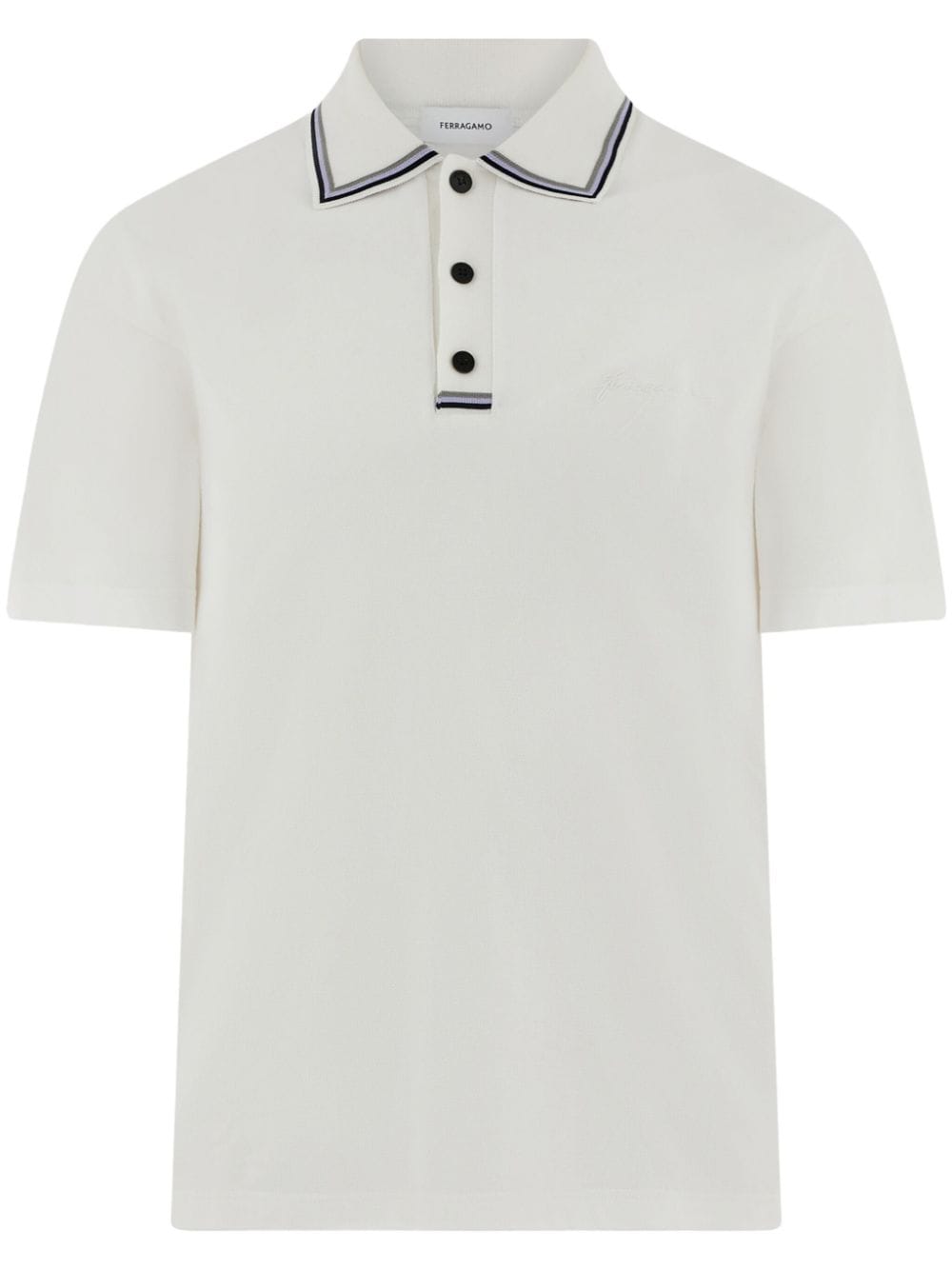 Ferragamo short-sleeve polo shirt - White von Ferragamo