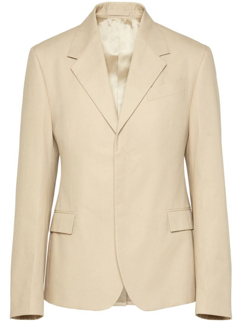 Ferragamo single-breasted blazer - Neutrals von Ferragamo