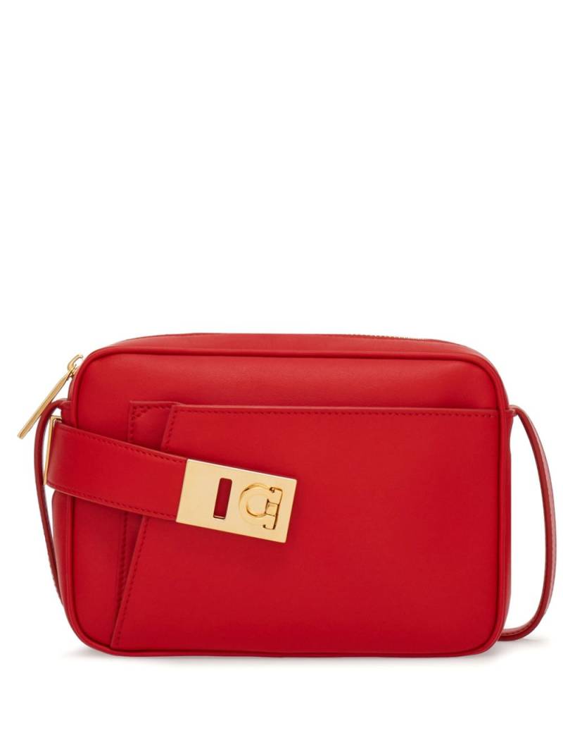 Ferragamo small Camera Case leather crossbody bag - Red von Ferragamo