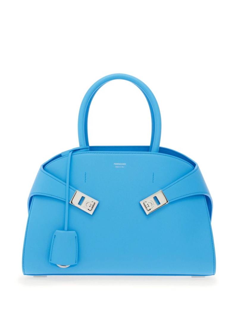 Ferragamo small Hug tote bag - Blue von Ferragamo