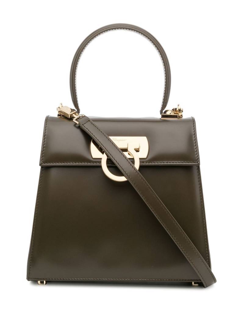 Ferragamo small Iconic tote bag - Green von Ferragamo