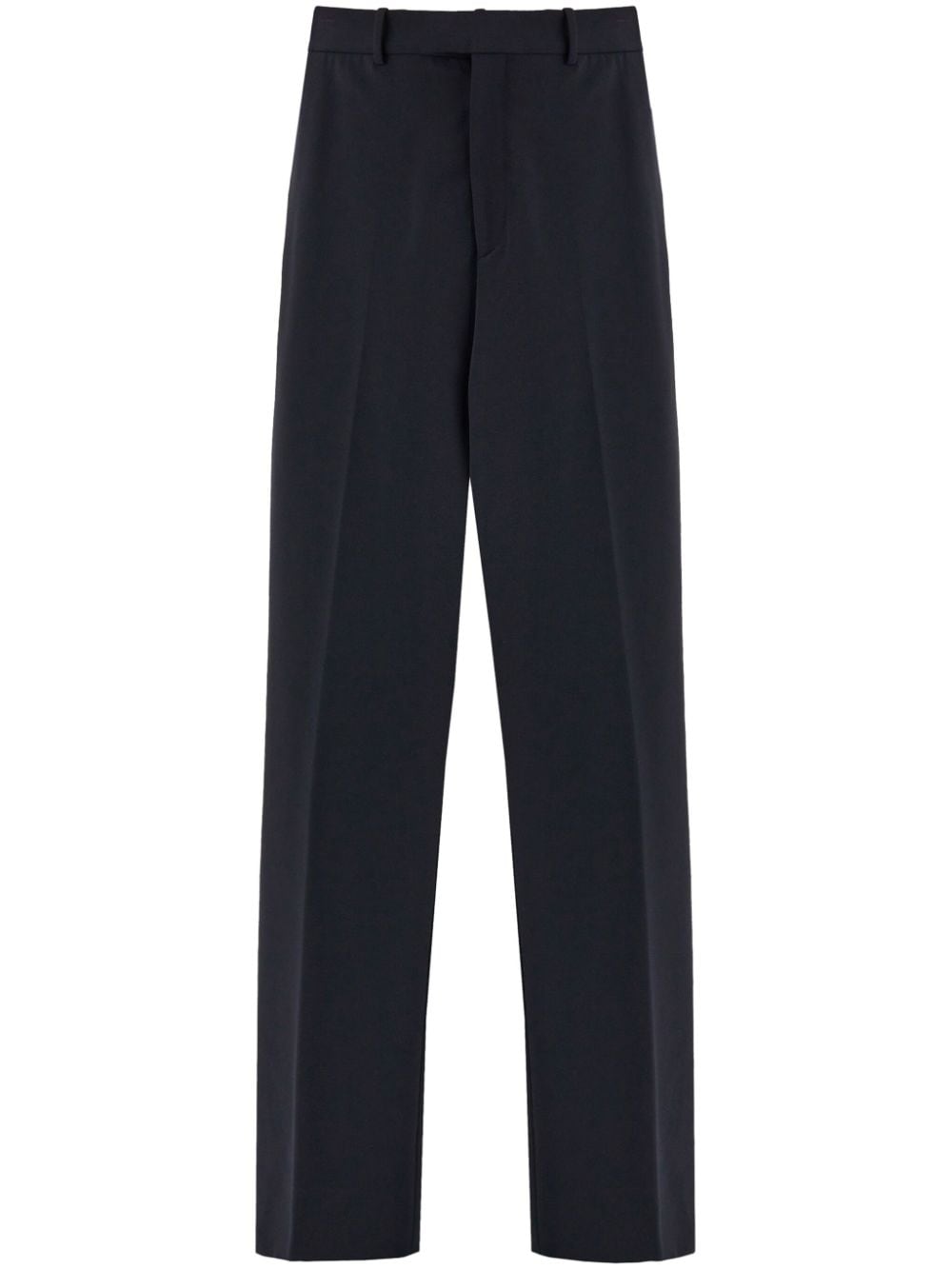 Ferragamo straight-leg cotton trousers - Black von Ferragamo