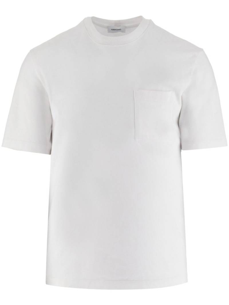 Ferragamo stripe-detail short-sleeve T-shirt - White von Ferragamo