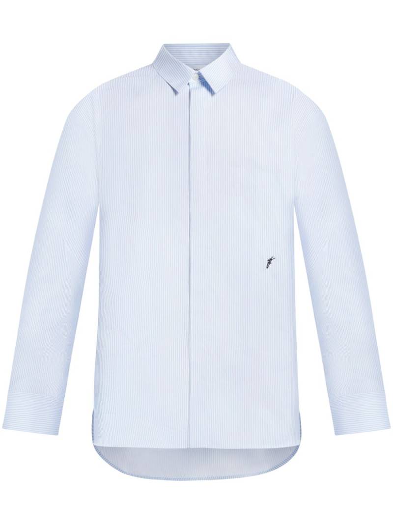 Ferragamo striped cotton shirt - White von Ferragamo