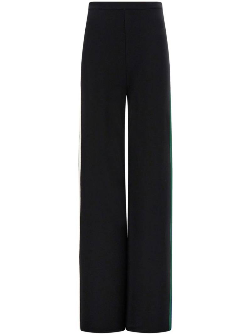 Ferragamo striped knitted track pants - Black von Ferragamo