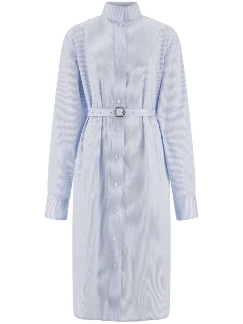 Ferragamo striped shirt dress - White von Ferragamo