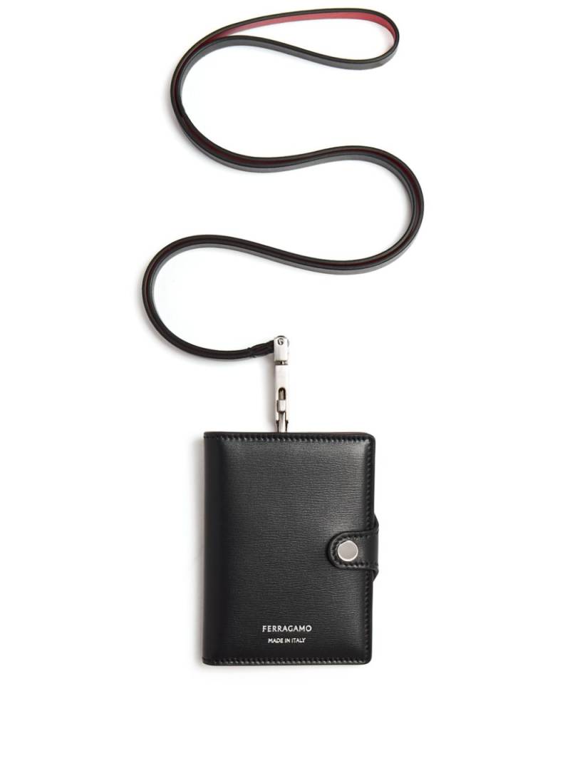 Ferragamo two-tone cardholder - Black von Ferragamo