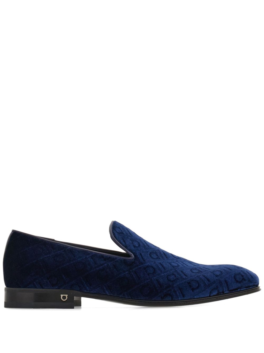 Ferragamo velvet loafers - Blue von Ferragamo