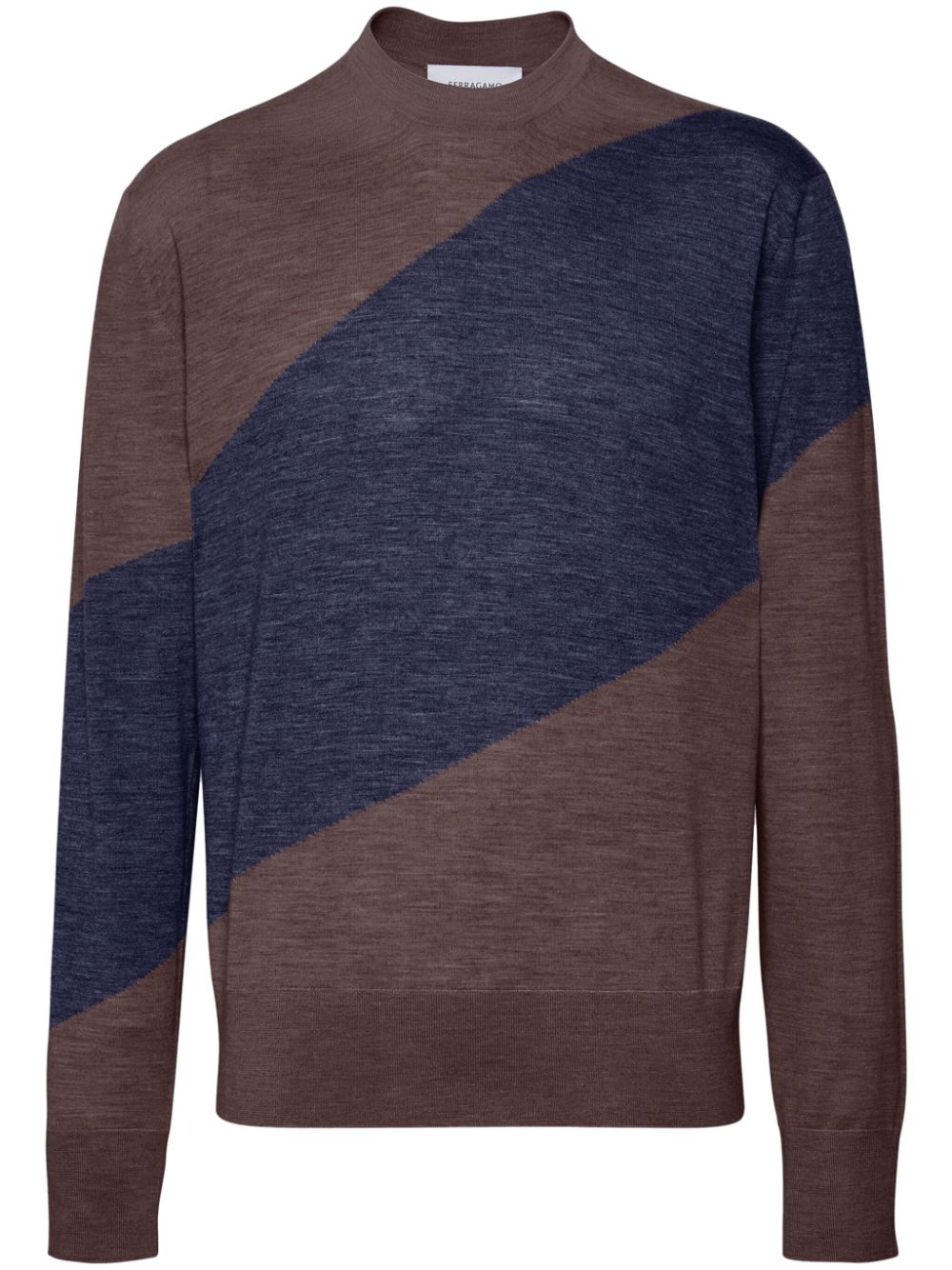 Ferragamo virgin-wool fine-knit jumper - Brown von Ferragamo