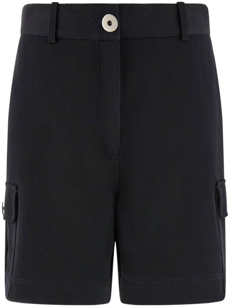 Ferragamo virgin wool utility shorts - Black von Ferragamo