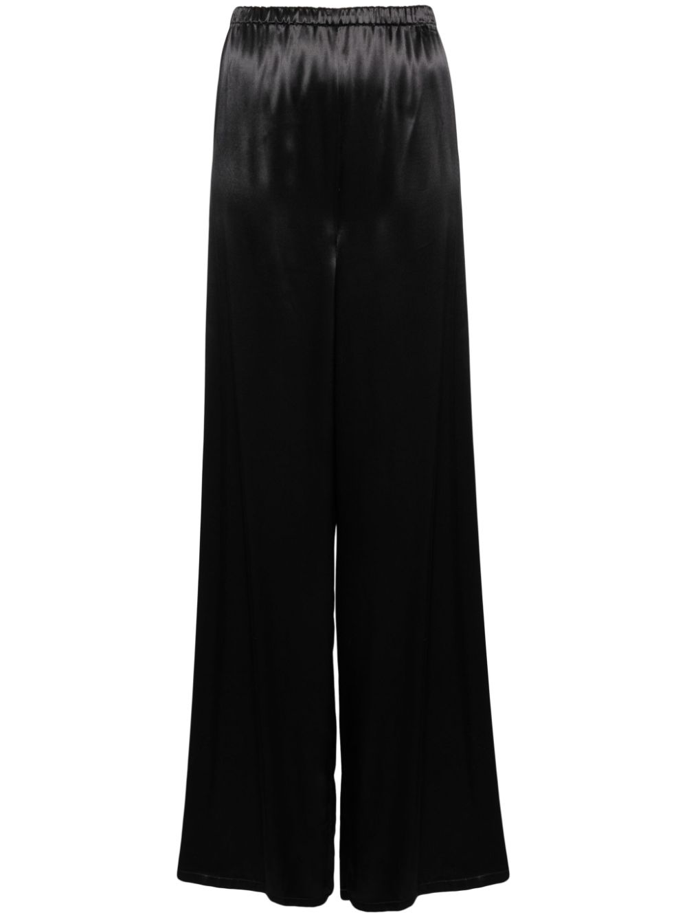 Ferragamo wide-leg satin trousers - Black von Ferragamo