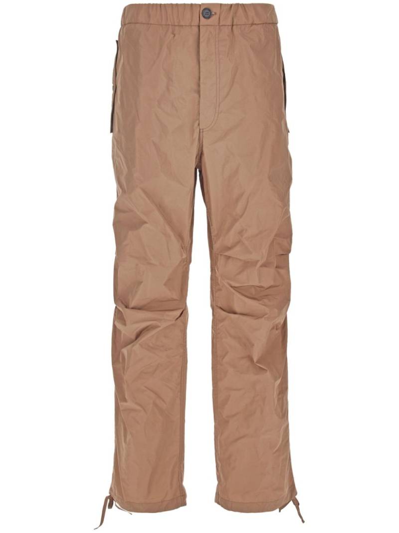 Ferragamo wide-leg taffeta trousers - Neutrals von Ferragamo