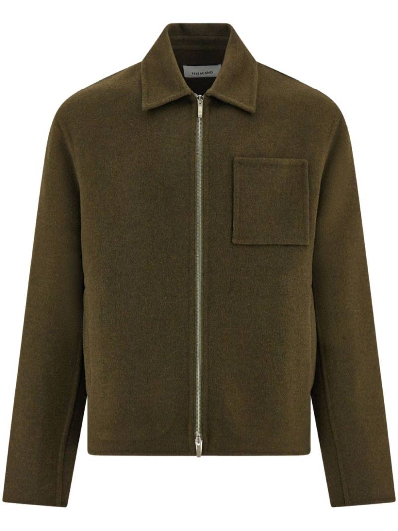 Ferragamo zip-up jacket - Green von Ferragamo