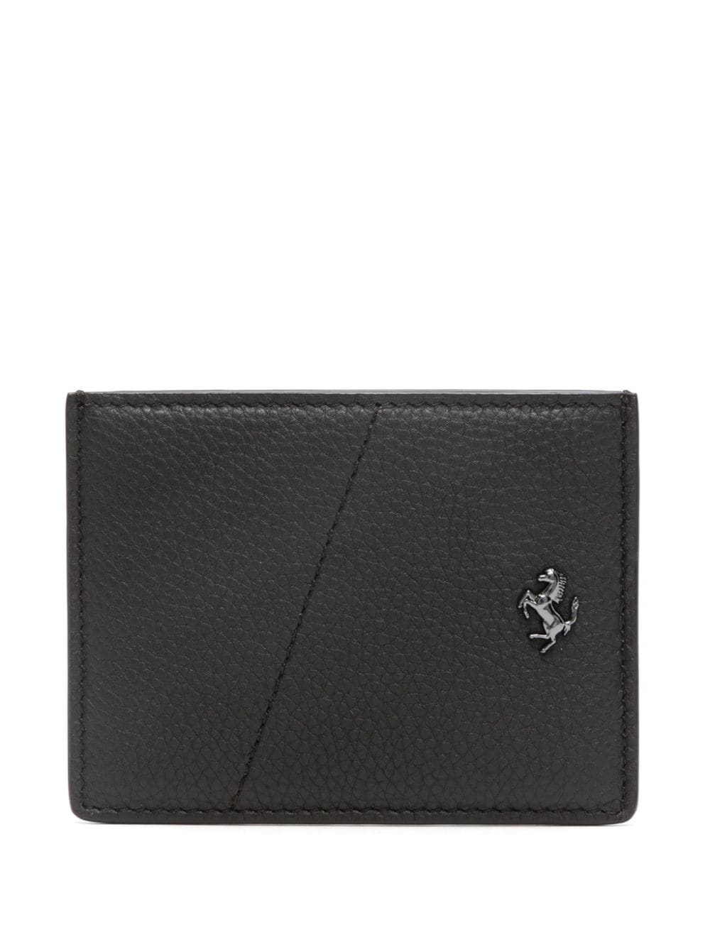 Ferrari Prancing Horse leather cardholder - Brown von Ferrari