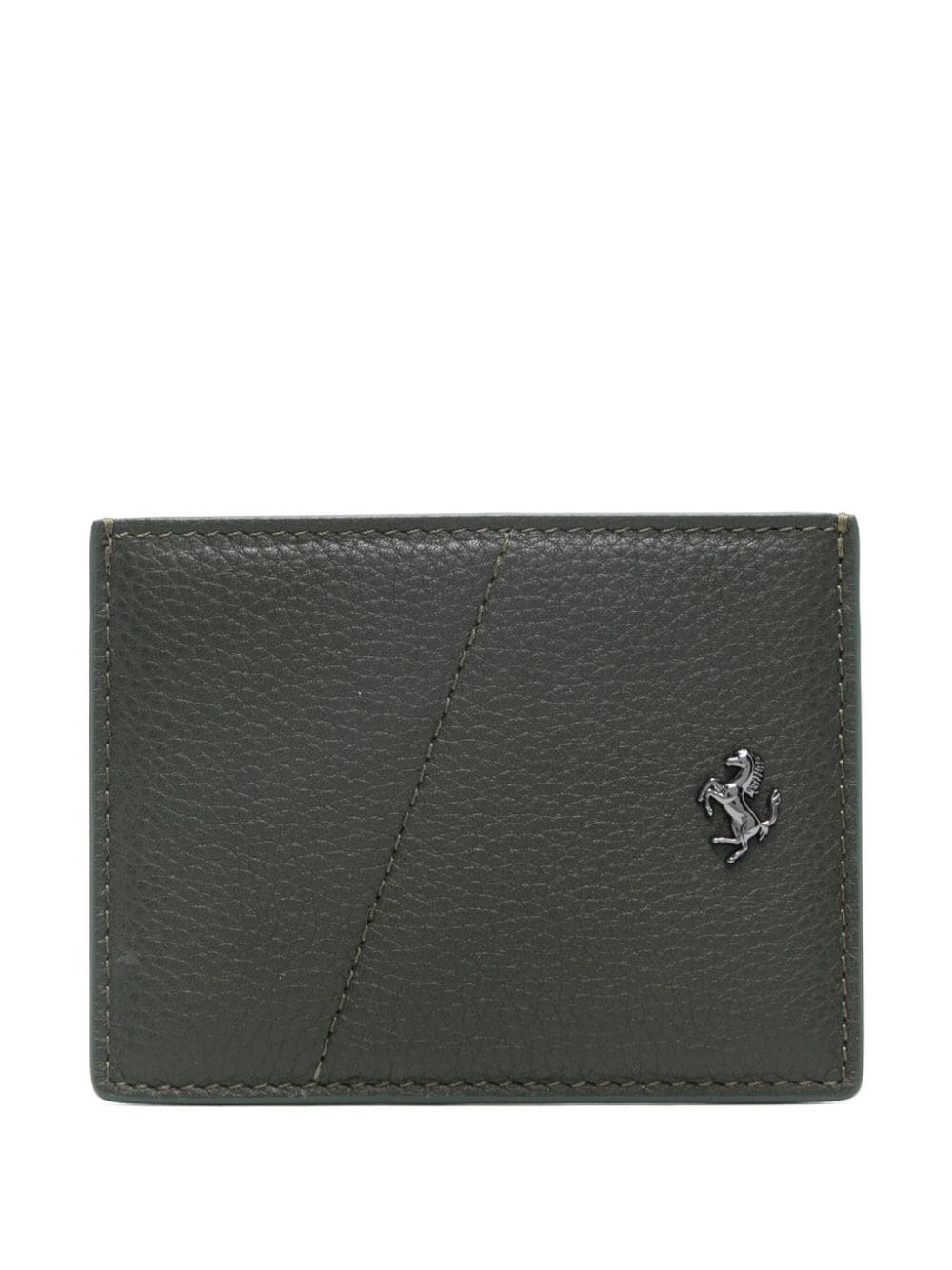 Ferrari Prancing Horse leather cardholder - Green von Ferrari