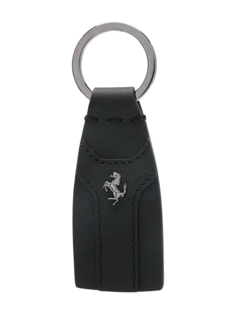 Ferrari Second Life leather keyring - Black von Ferrari