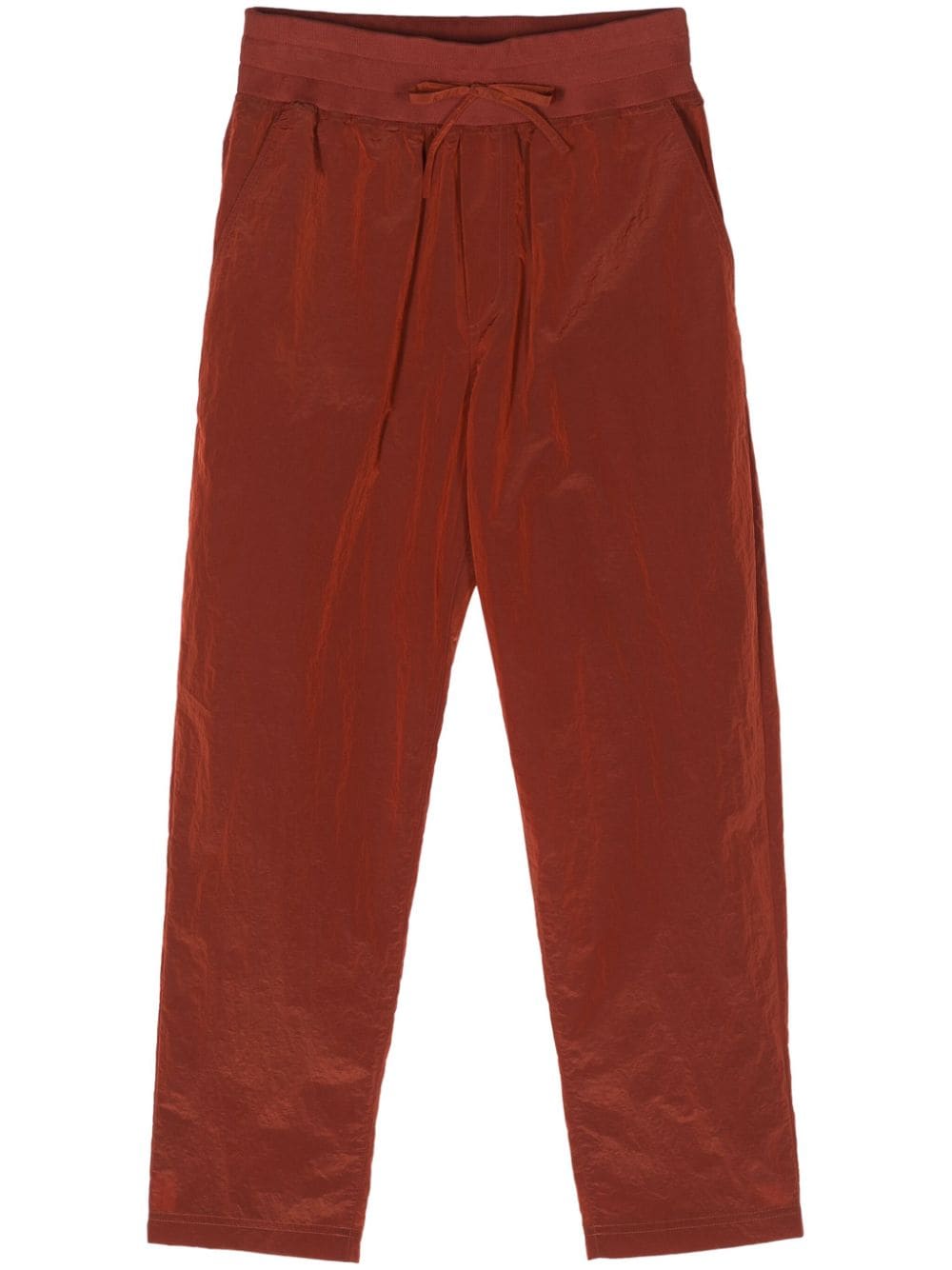 Ferrari drawstring crinkled track pants - Orange von Ferrari