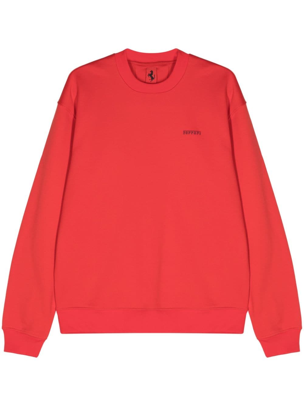 Ferrari drop-shoulder jersey sweatshirt - Red von Ferrari