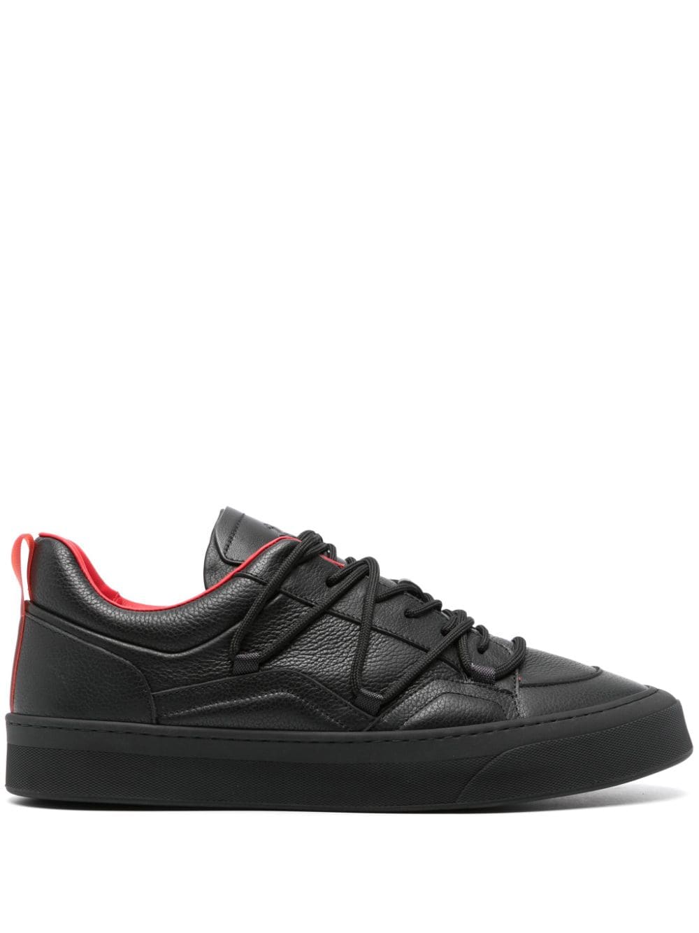 Ferrari leather sneakers - Black von Ferrari