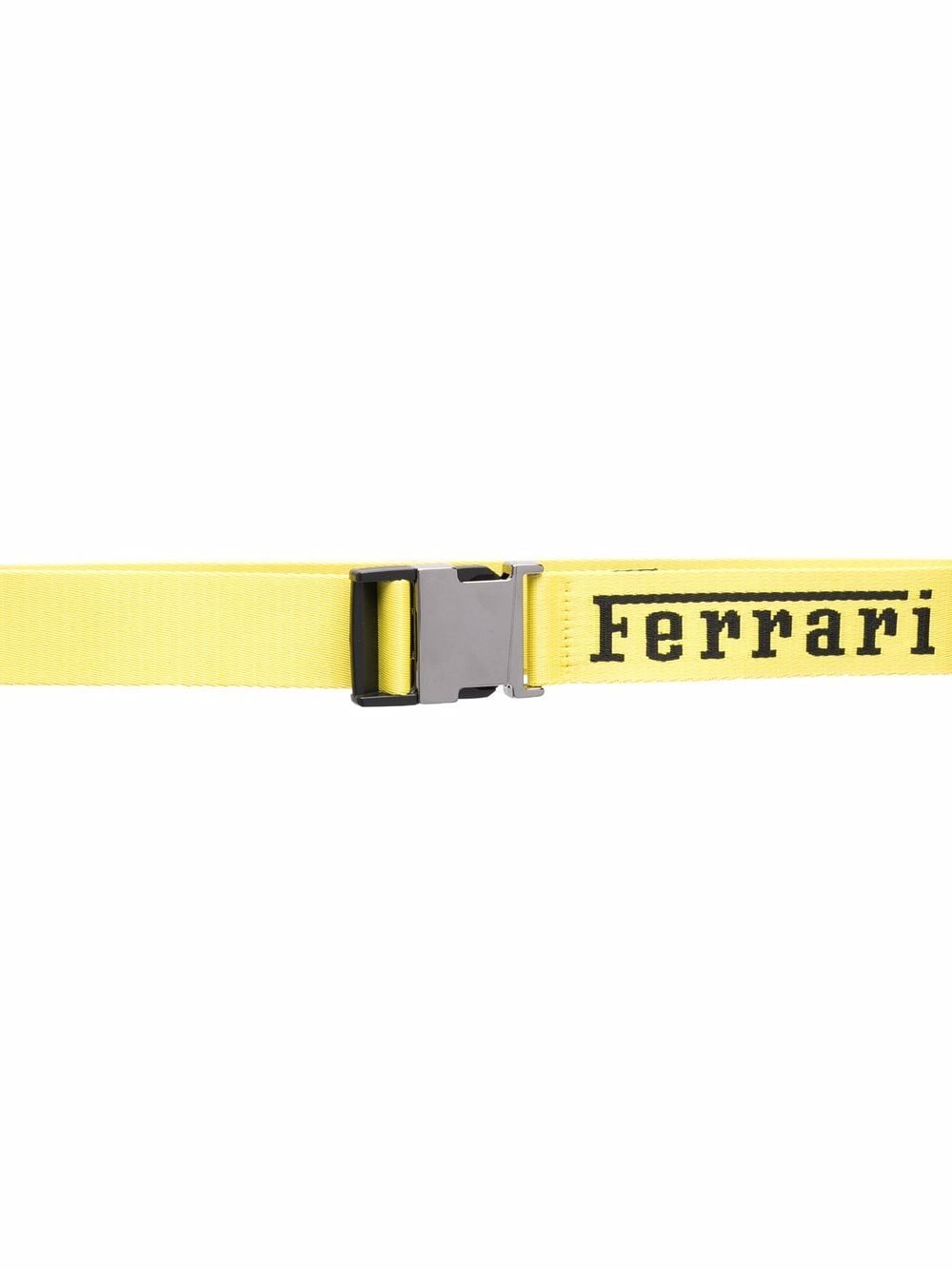 Ferrari logo-print buckle-fastening belt - Yellow von Ferrari