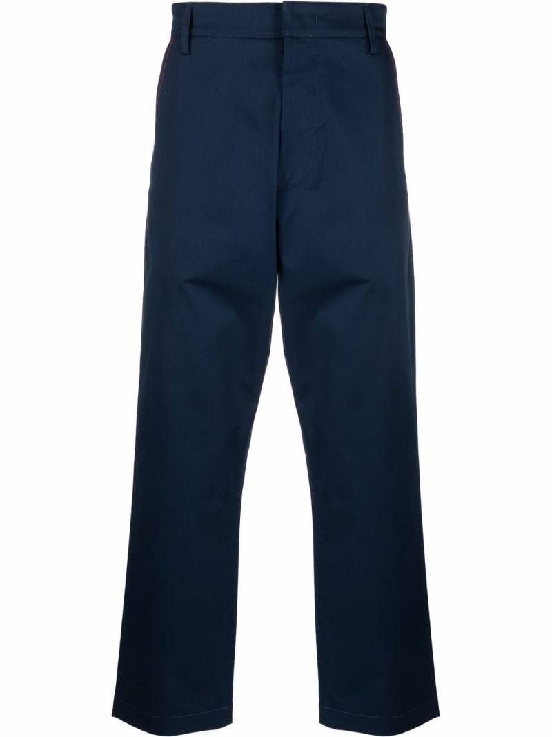 Ferrari logo-print straight-leg trousers - Blue von Ferrari