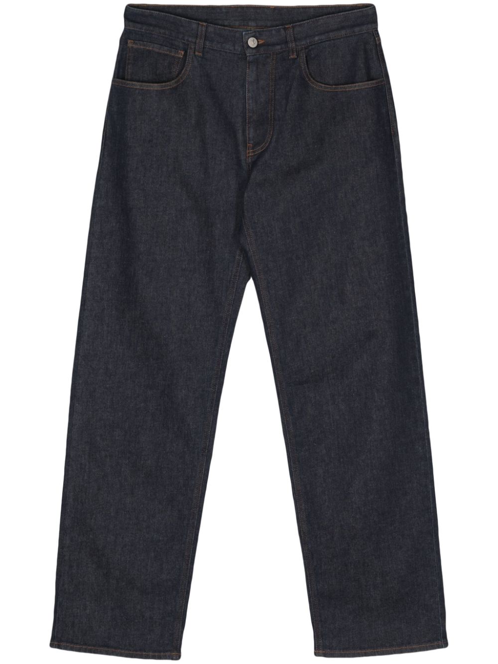 Ferrari mid-rise straight-leg jeans - Blue von Ferrari