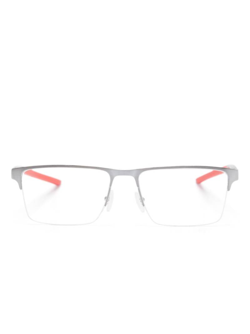 Ferrari rectangle-frame glasses - Silver von Ferrari