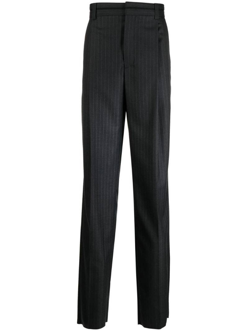 Ferrari tailored striped virgin-wool trousers - Black von Ferrari