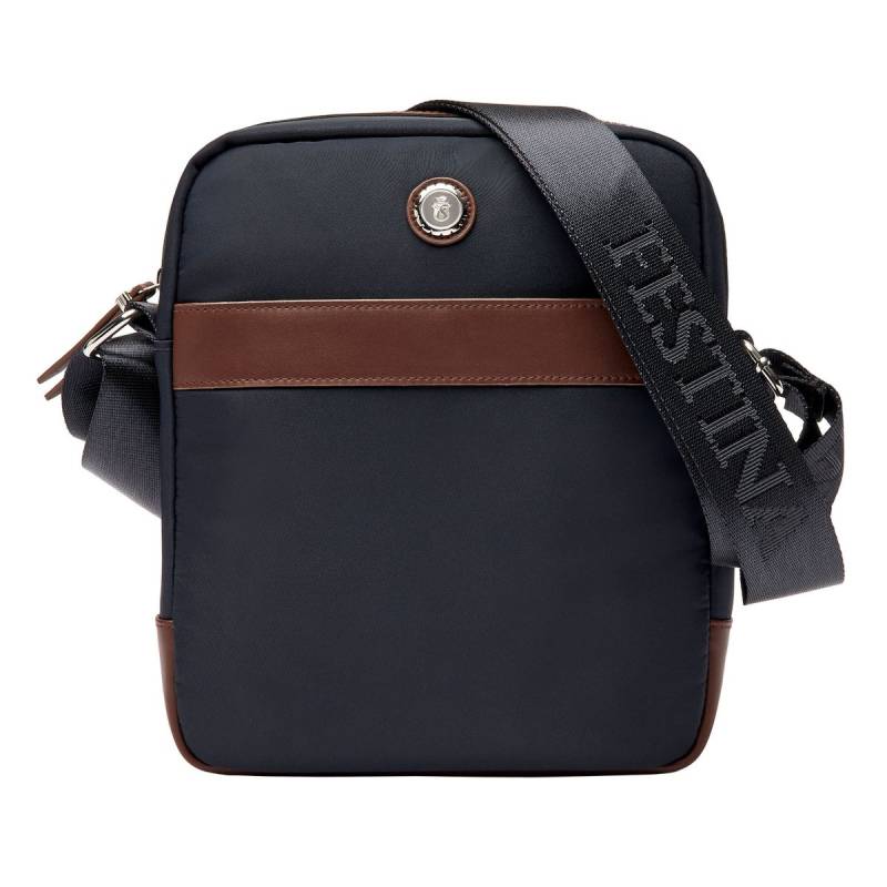 Button - Reporter Tasche in Navy/Braun von Festina