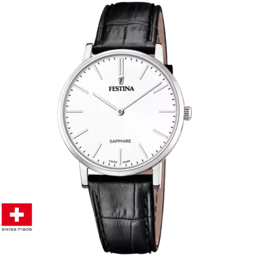 Black Friday Festina F20012/1 Swiss Made Correa Klassik Herrenuhr von Festina