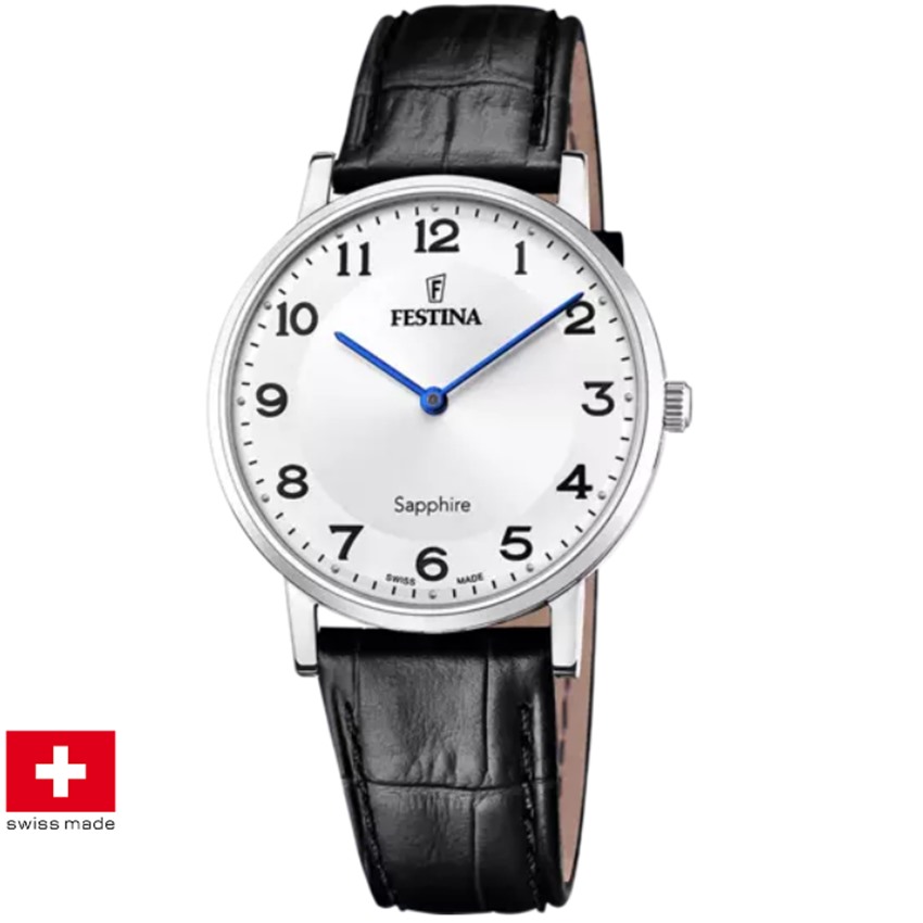 Festina F20012/5 Swiss Made Correa Klassik Herrenuhr von Festina