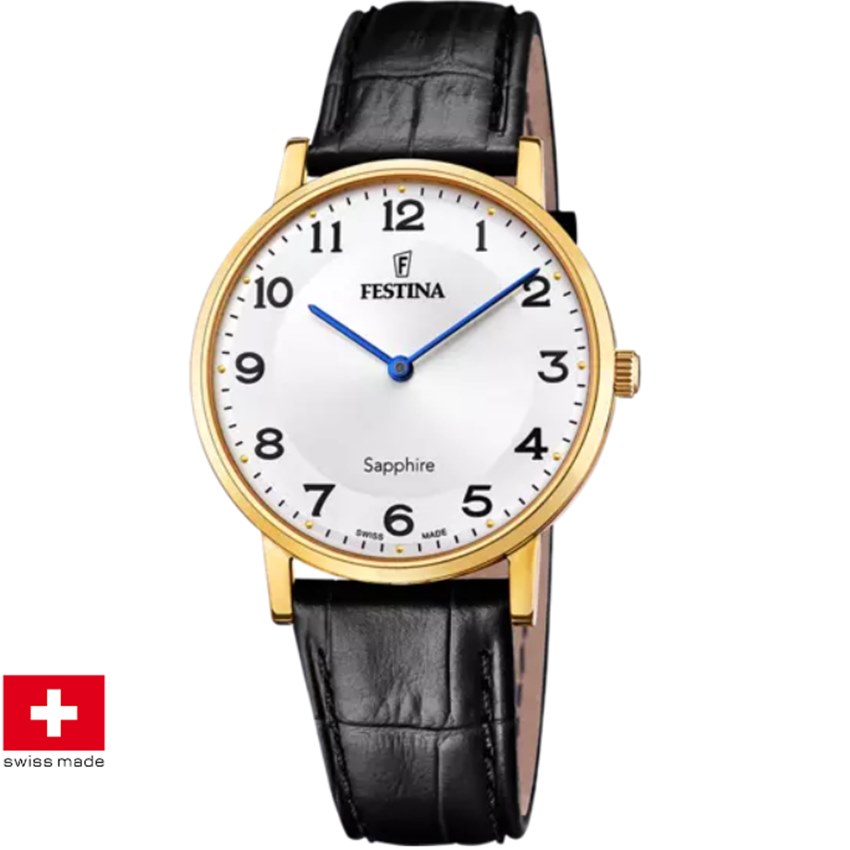 Black Friday Festina F20016/5 Swiss Made Correa Klassik Herrenuhr von Festina