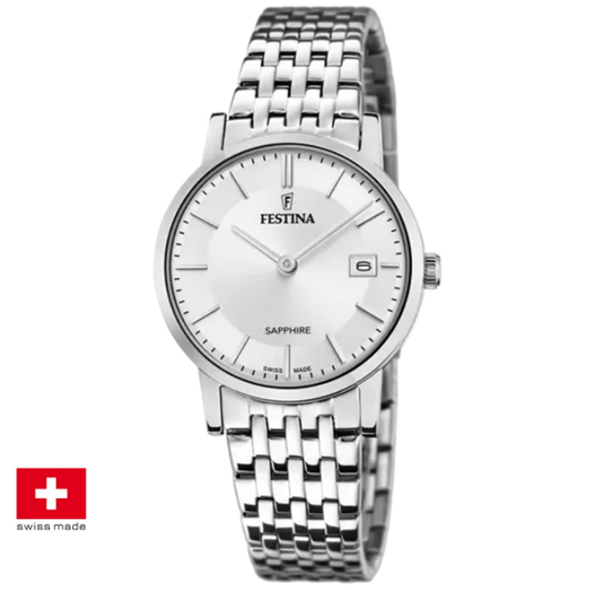 Festina F20019/4 Swiss Made Acero Klassik Damenuhr von Festina