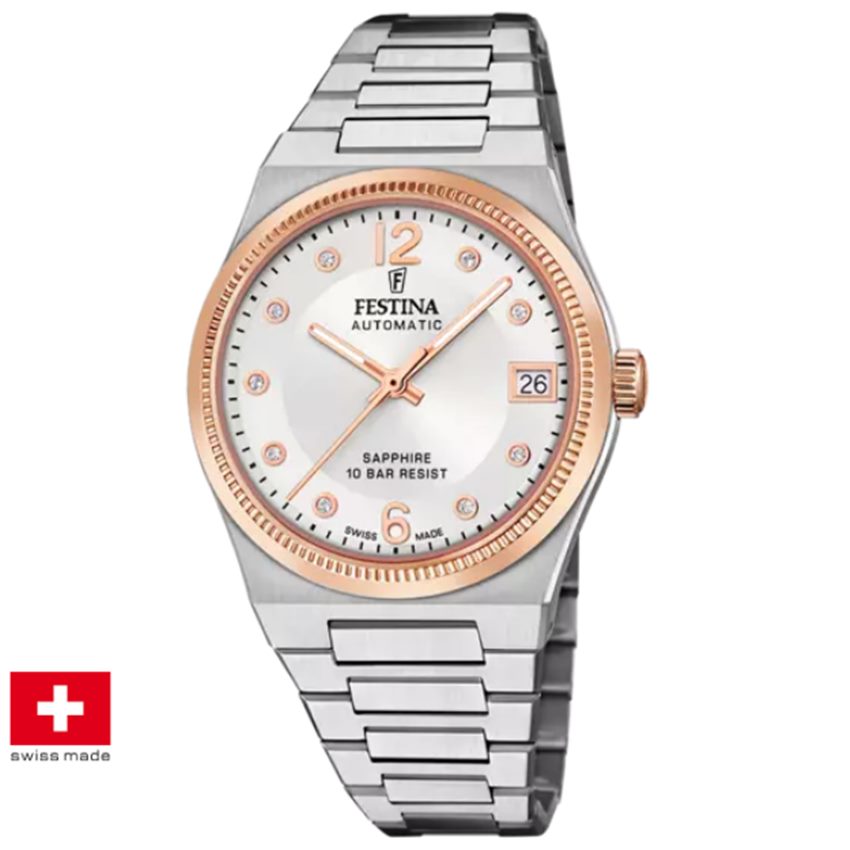 Festina F20031/1 Swiss Made Automatik Damenuhr von Festina