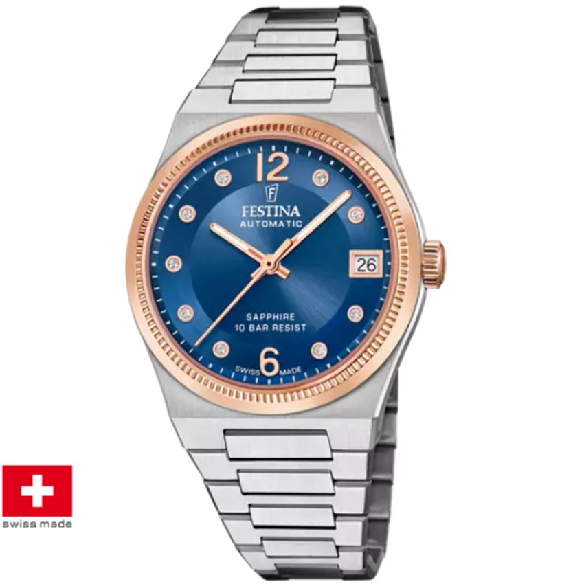 Festina F20031/2 Swiss Made Automatik Damenuhr von Festina