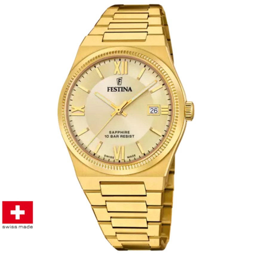 Festina F20038/2 Swiss Made Herrenuhr von Festina