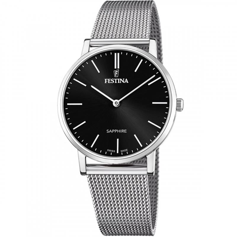 Festina Swiss Made F20014/3 Sapphire, Schwarz Herrenuhr von Festina