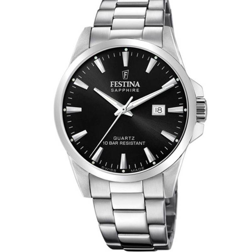 Festina Swiss Made F20024/4 Schwarz Herrenuhr von Festina