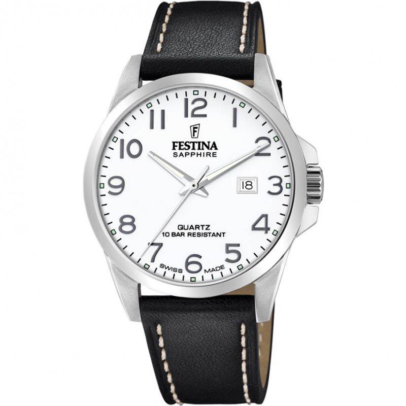 Festina Swiss Made F20025/1 Sapphire Silber Herrenuhr von Festina